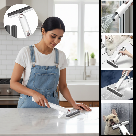 SqueezMop™ -2-in-1 Mop | Self-Squeezing Roller | Lightweight & Space-Saving