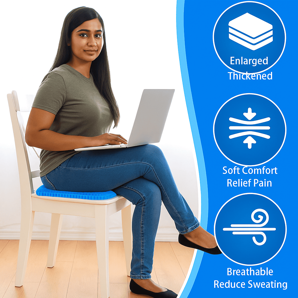 EverEase™ – 8 Hours of Pain-Free Comfort, Every Day (Free cushion cover)