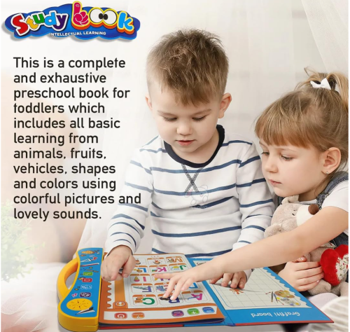 SmartLearner™ Sound Book – 3X Focus, 2X Fun, 0% Screen Time! (For ages 1-6 years old)
