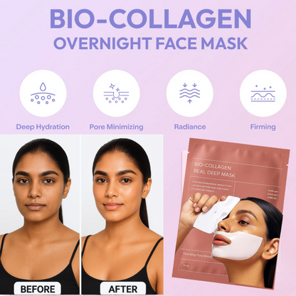 BareSkin™ Bio Collagen Mask- Korean Collagen Mask for Glass Skin (BUY 1 GET 3 FREE IN ₹999)