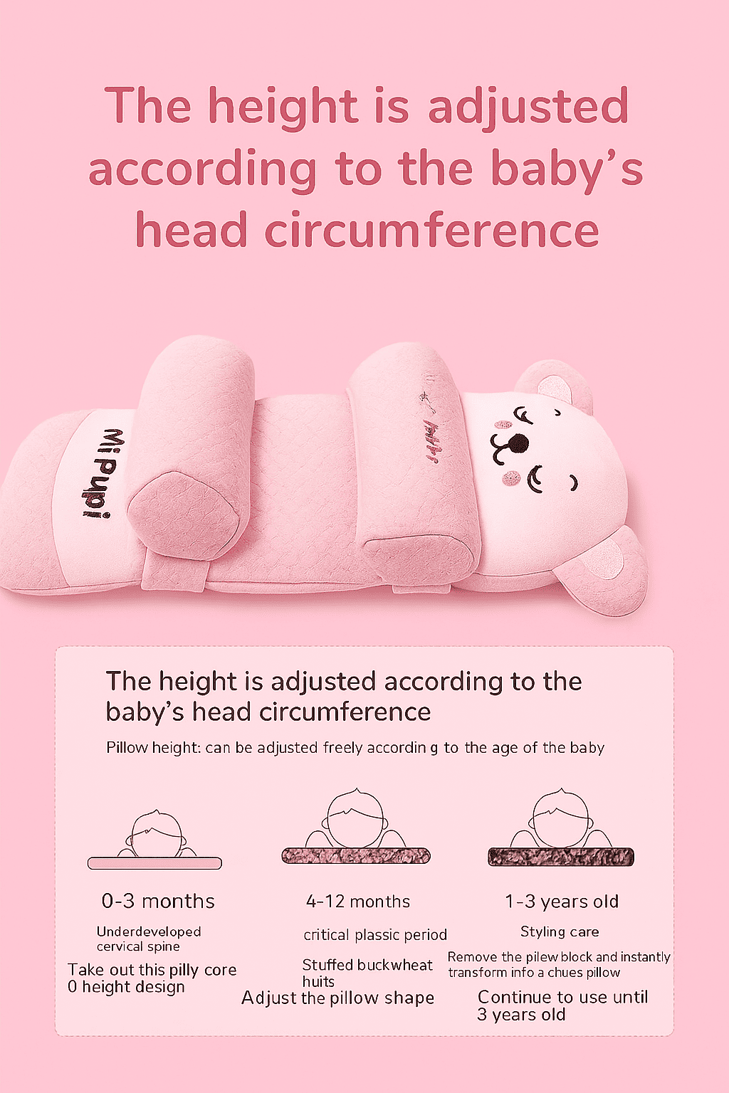 GentleSupport™ - Baby Shaping Head Support Pillow (SALE🔥🔥)