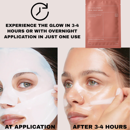 BareSkin™ Bio Collagen Mask- Korean Collagen Mask for Glass Skin (BUY 1 GET 3 FREE IN ₹999)