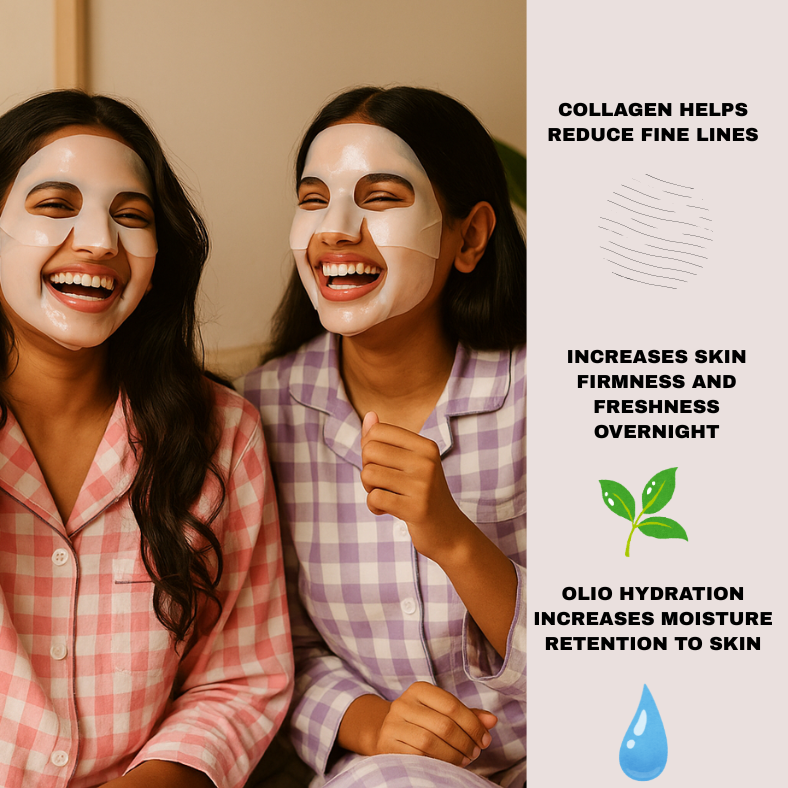 BareSkin™ Bio Collagen Mask- Korean Collagen Mask for Glass Skin (BUY 1 GET 3 FREE IN ₹999)