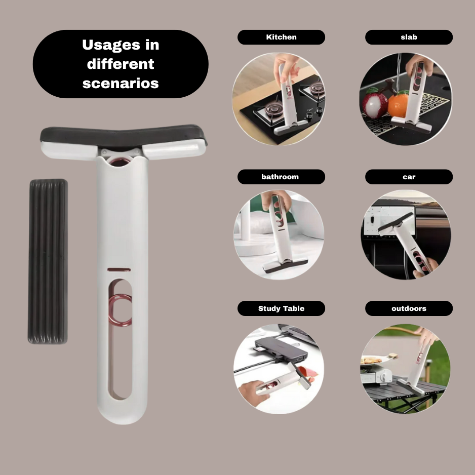 SqueezMop™ -2-in-1 Mop | Self-Squeezing Roller | Lightweight & Space-Saving